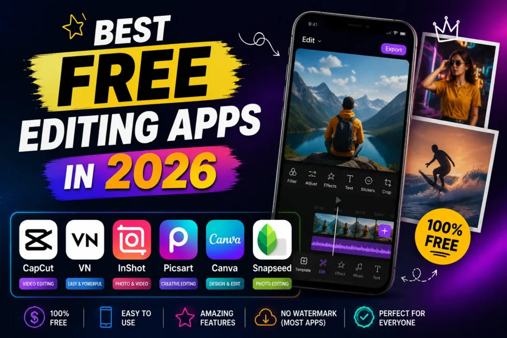 Best Free Editing Apps in 2026 2 Best free editing apps in 2026 1 Best free photo editing apps in 2026 for iPhone and Android