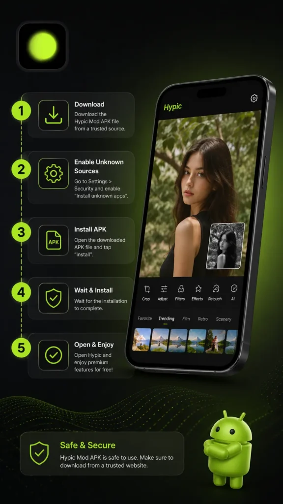 Hypic MOD APK 9 How to install hypic on android How to install hypic on android