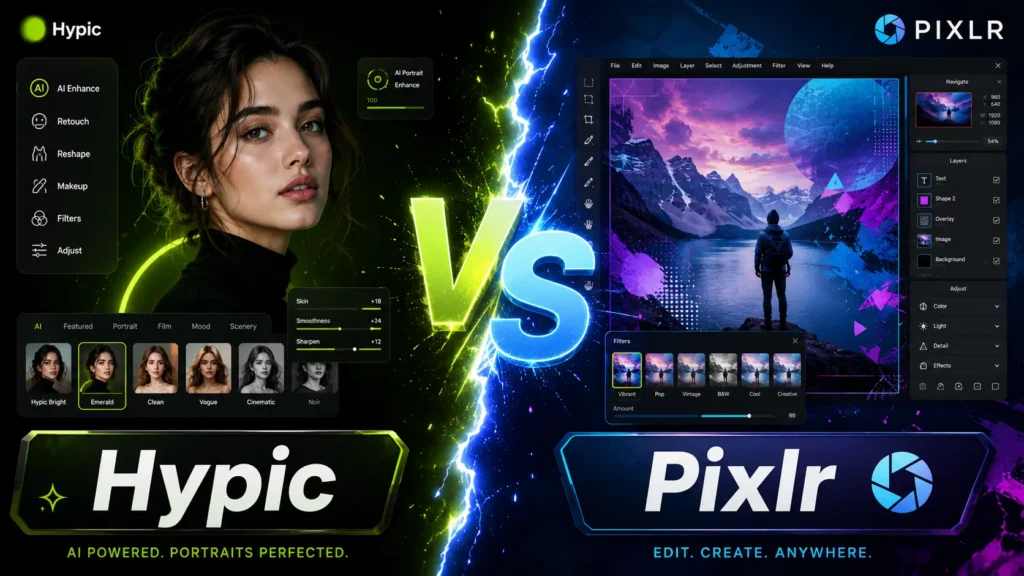 Hypic vs Pixlr